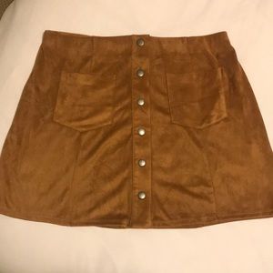 CAMEL FOREVER 21 SKIRT